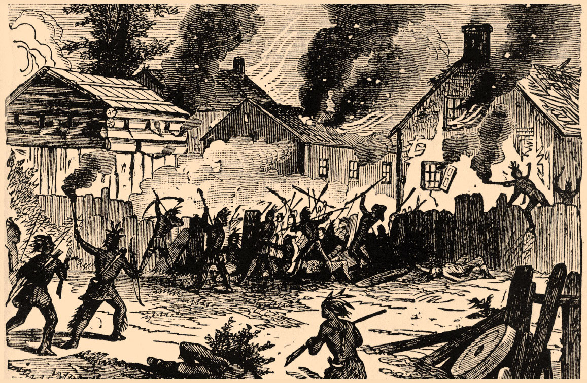 King Philip's War battle scene or aftermath