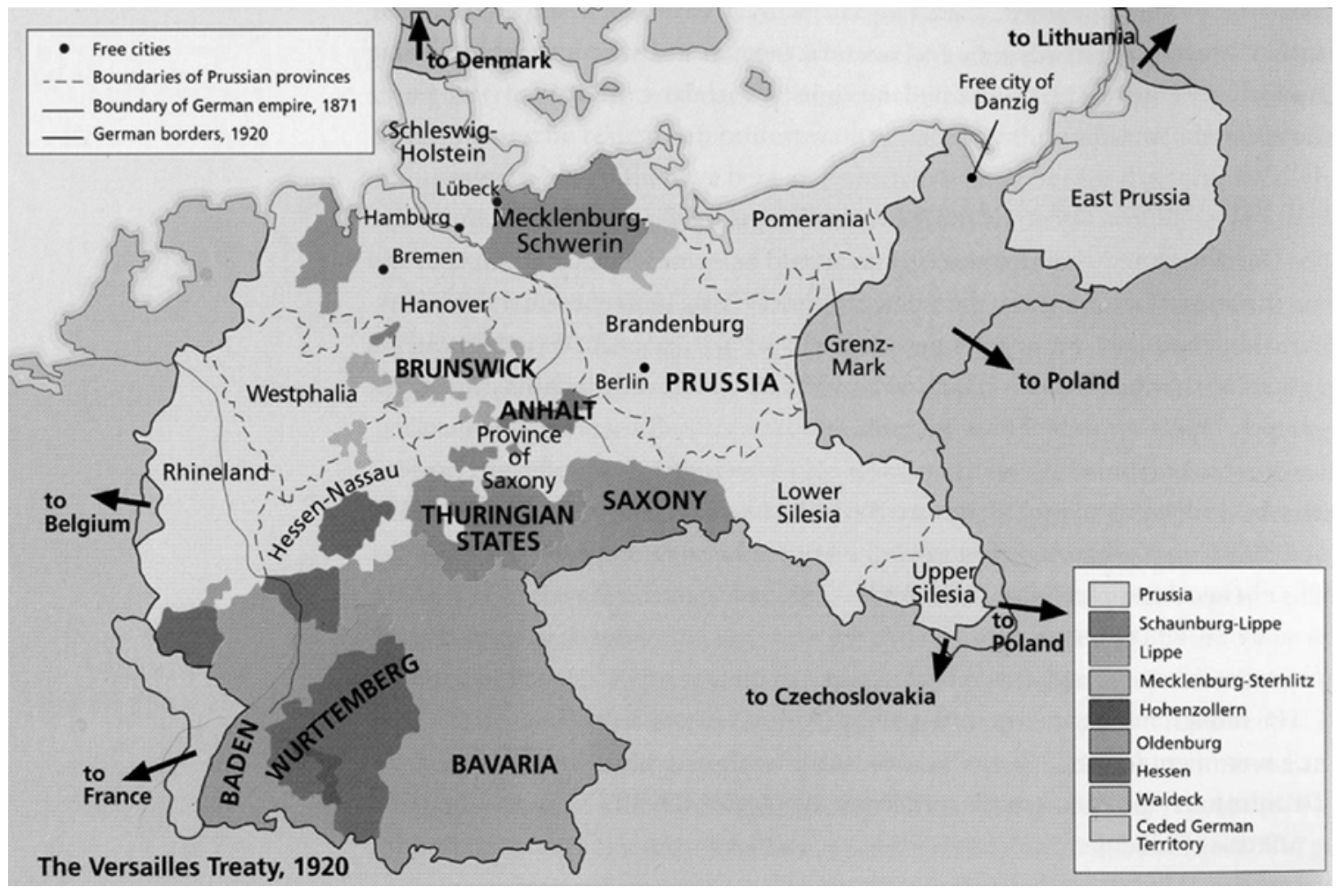 Map showing German racial and cultural territory according to nationalist ideology